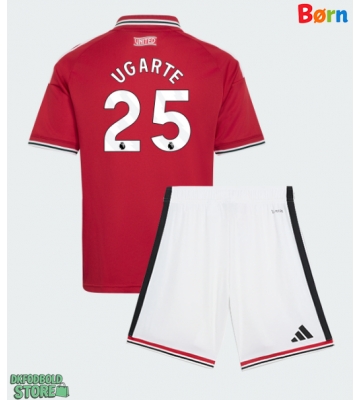 Manchester United Manuel Ugarte #25 Replika Babytøj Hjemmebanesæt Børn 2026-27 Kortærmet (+ Korte bukser)